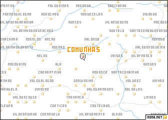 map of Comunhas