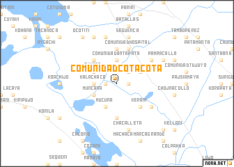 map of Comunidad Cotacota