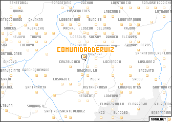 map of Comunidad de Ruiz