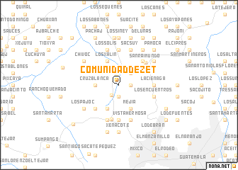 map of Comunidad de Zet