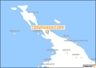 map of Comunidad Sicuani