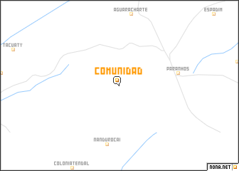 map of Comunidad
