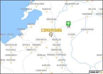 map of Comunidad