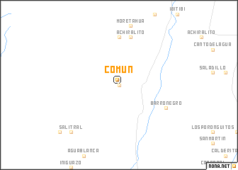 map of Común