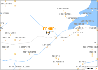 map of Común