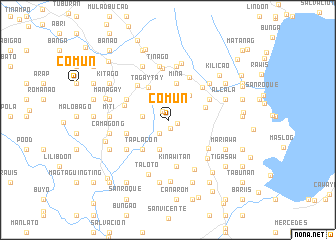 map of Comun