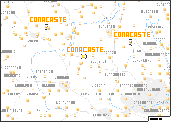 map of Conacaste