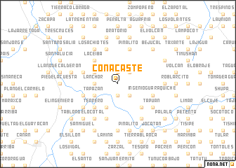 map of Conacaste