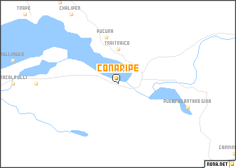 map of Coñaripe