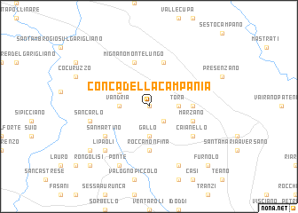 map of Conca della Campania
