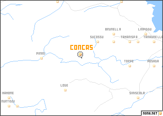 map of Concas