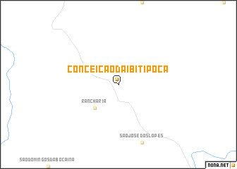 map of Conceição da Ibitipoca