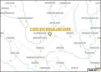 map of Conceição de Jacuípe