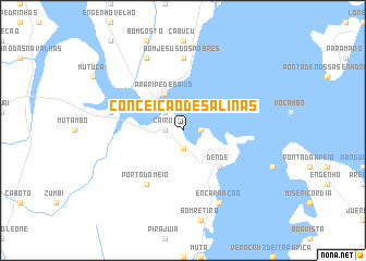 map of Conceição de Salinas