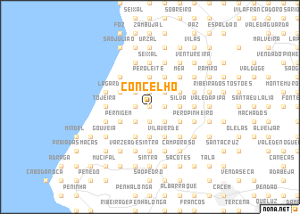 map of Concelho