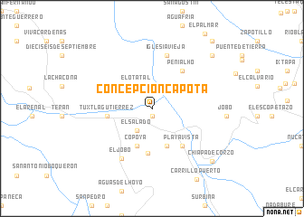 map of Concepción Capota