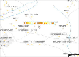 map of Concepción Capulac