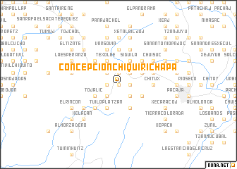 map of Concepción Chiquirichapa