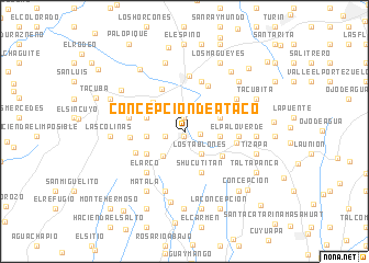 map of Concepción de Ataco