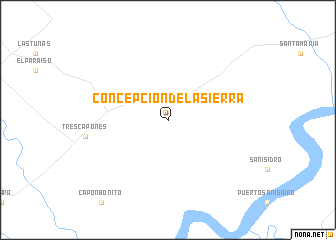 map of Concepción de la Sierra