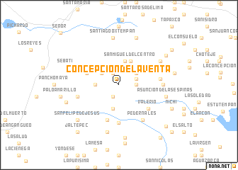 map of Concepción de la Venta