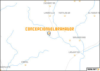 map of Concepción del Bramador