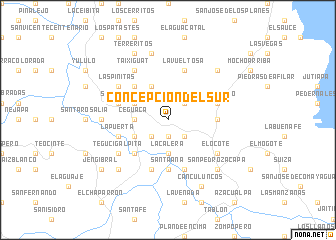 map of Concepción del Sur