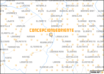 map of Concepción de Oriente