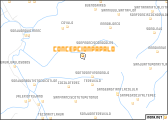 map of Concepción Pápalo