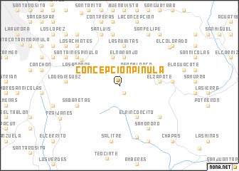map of Concepción Pinula