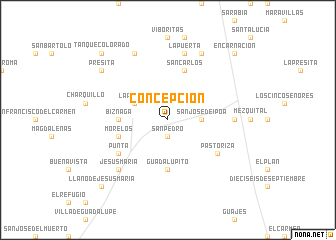 map of Concepción