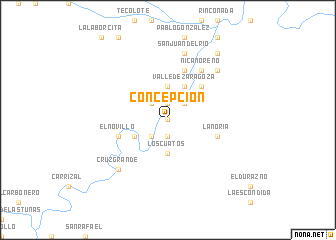 map of Concepción