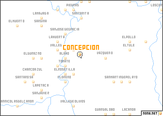 map of Concepción