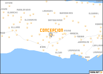 map of Concepción