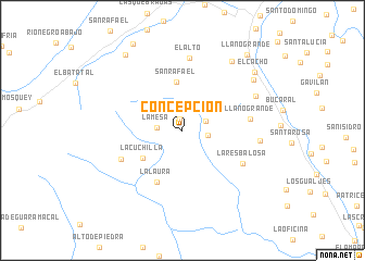 map of Concepción