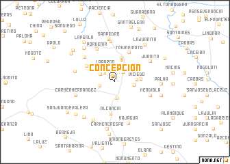 map of Concepción