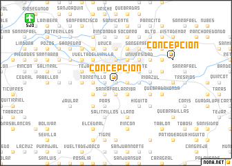 map of Concepción