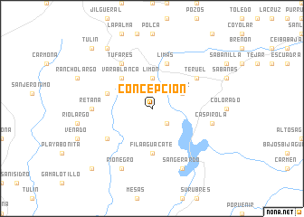 map of Concepción