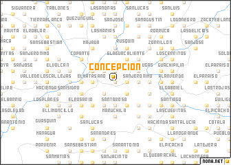 map of Concepción