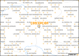 map of Concepción