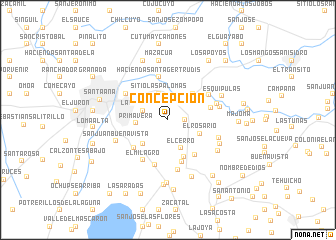 map of Concepción