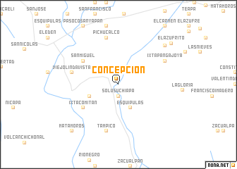 map of Concepción