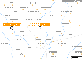 map of Concepción