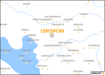 map of Concepción