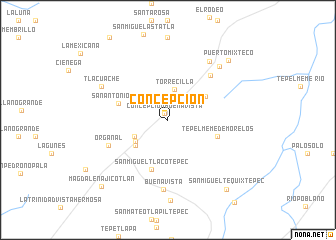 map of Concepción