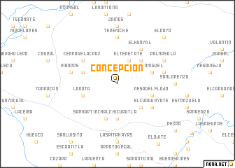 map of Concepción