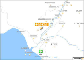 map of Conchas