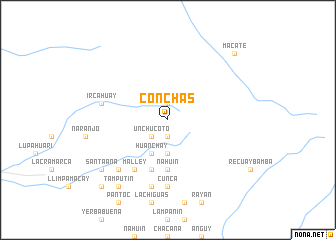 map of Conchas