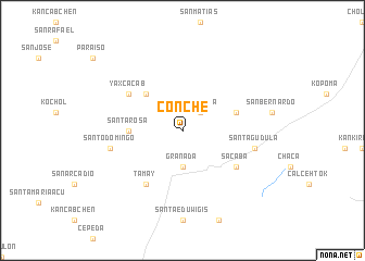 map of Conché