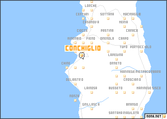 map of Conchiglio